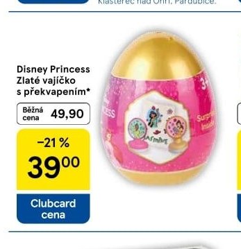 Disney Princess Zlaté vajíčko s překvapením