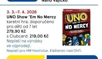 UNO Show 'Em No Mercy karetni hra