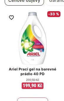 Ariel Prací gel na barevné prádlo 40 PD