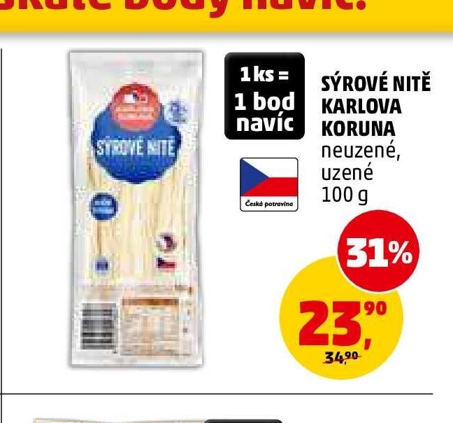 Sýrové nitě Karlova Koruna