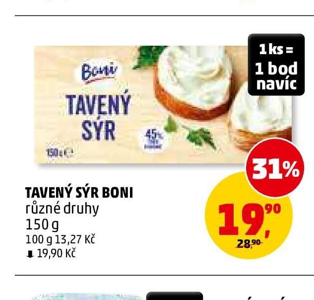 Tavený sýr Boni