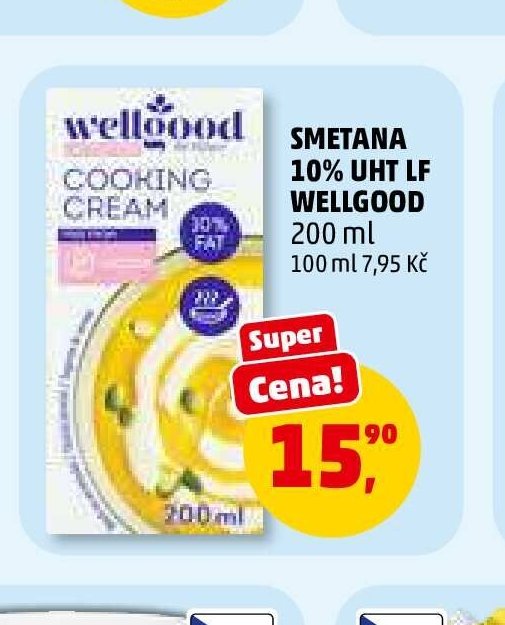 SMETANA 10% UHT LF WELLGOOD