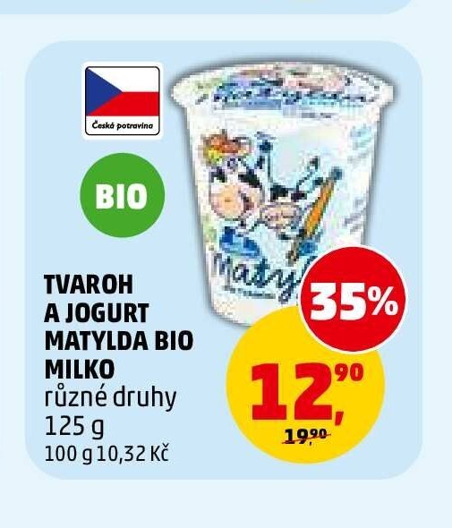 TVAROH A JOGURT MATYLDA BIO MILKO