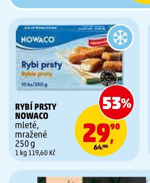 Rybi prsty Nowaco mleté, mražené