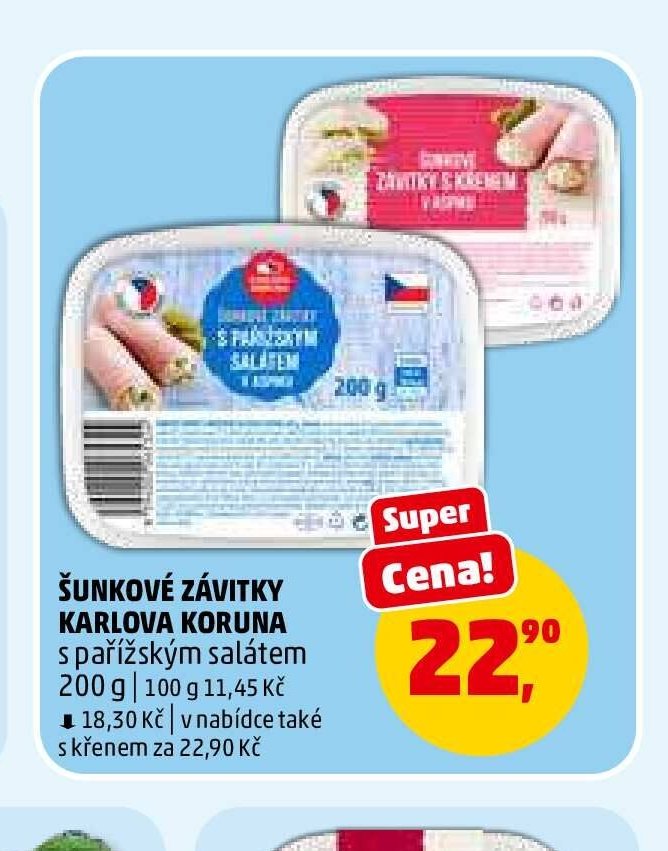 ŠUNKOVÉ ZÁVITKY KARLOVA KORUNA