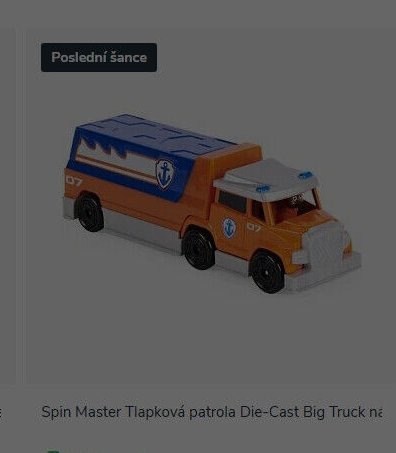 Spin Master Tlapková patrola Die-Cast Big Truck