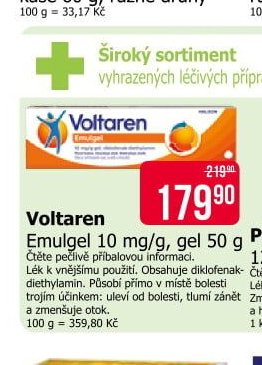 Voltaren Emulgel 10 mg/g, gel 50 g