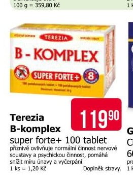 Terezia B-komplex super forte+ 100 tablet