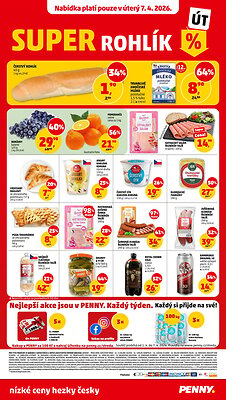 aktuální leták Penny Market 1.4.2026-7.4.2026