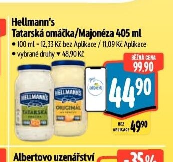 Hellmann's Tatarská omáčka/Majonéza 405 ml
