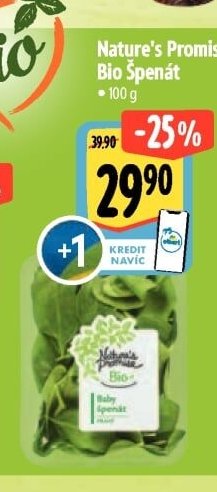 Nature's Promise Bio Špenát