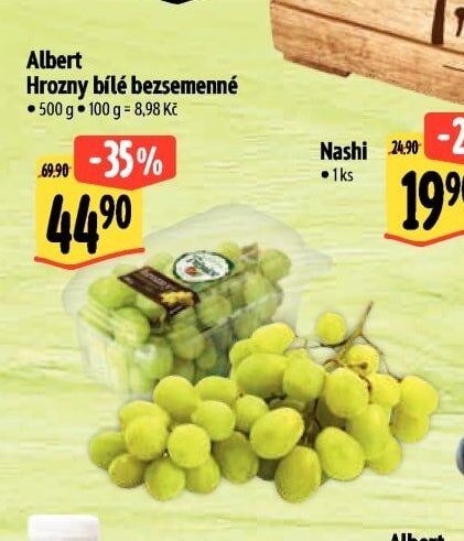 Albert Hrozny bílé bezsemenné