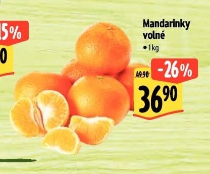 Mandarinky volné