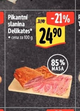 Pikantní slanina Delikates