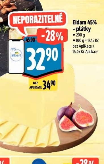 Eidam 45% plátky
