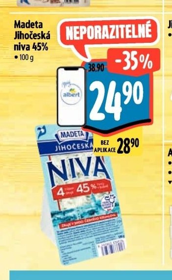 Madeta Jihočeská niva 45%