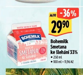 Bohemilk Smetana ke šlehání 33%