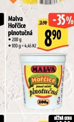 Malva Hořčice plnotučná