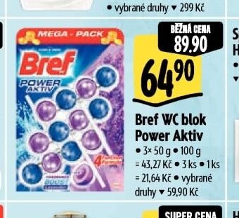 Bref WC blok Power Aktiv