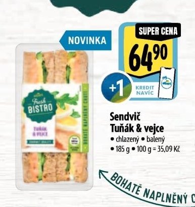 Sendvič Tuňák & vejce