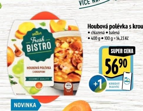 Houbová polévka s kroupami