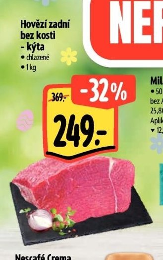 Hovězí zadní bez kosti - kýta