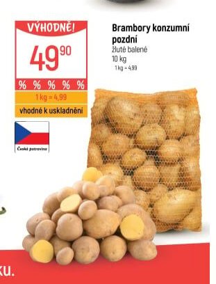 Brambory konzumní pozdní