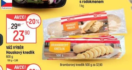Váš výběr Houskový knedlík