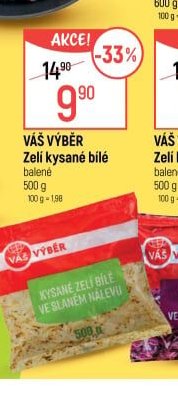 Váš výběr Zelí kysané bílé