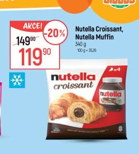Nutella Croissant, Nutella Muffin
