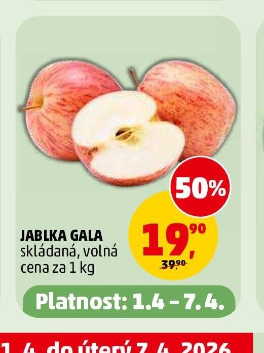JABLKA GALA skládaná