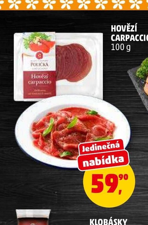 Hovězí carpaccio