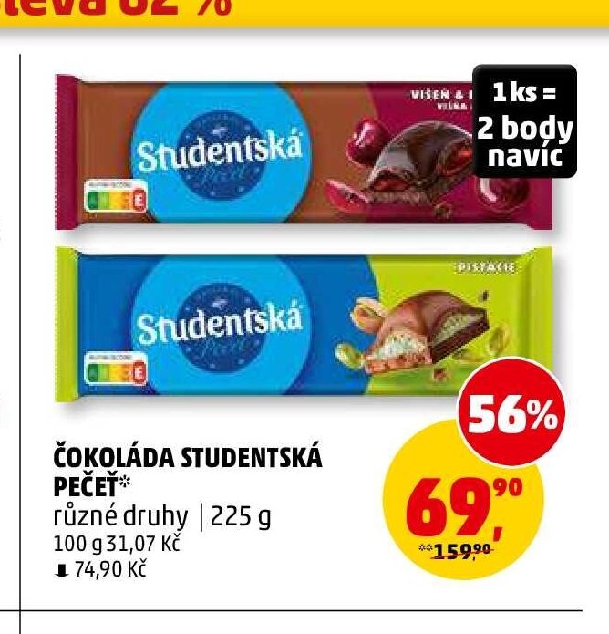 Čokoláda Studentská pečeť