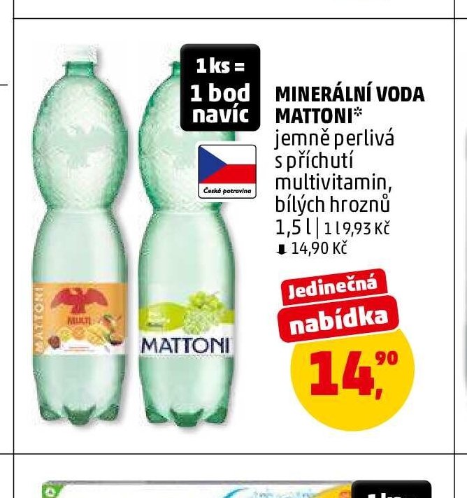 Minerální voda Mattoni