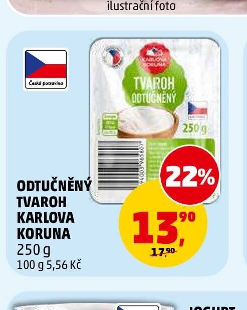 ODTUČNĚNÝ TVAROH KARLOVA KORUNA