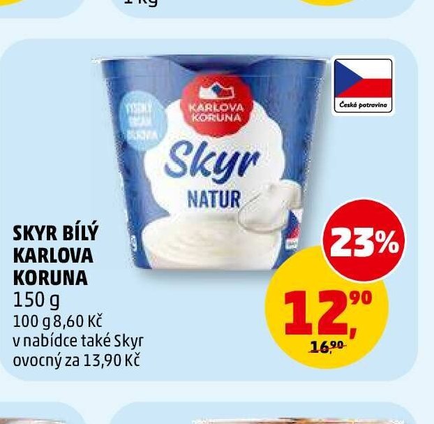 SKYR BÍLÝ KARLOVA KORUNA