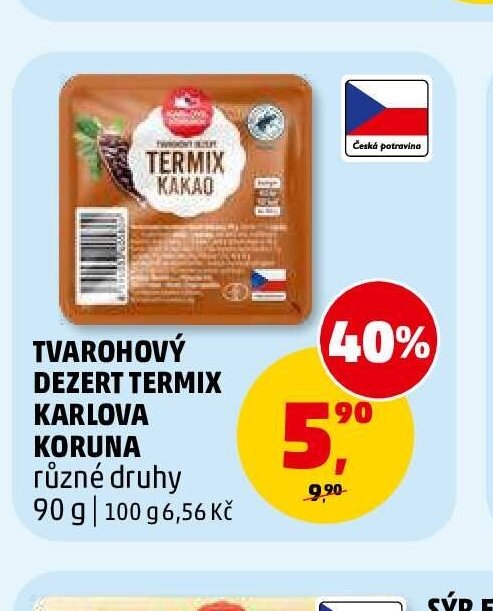 TVAROHOVÝ DEZERT TERMIX KARLOVA KORUNA