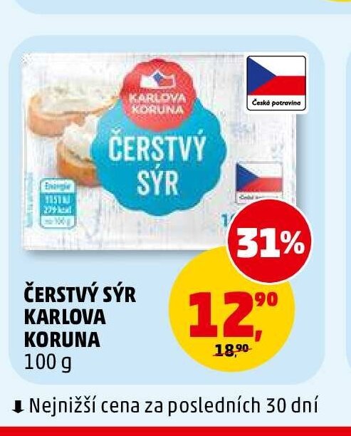 ČERSTVÝ SÝR KARLOVA KORUNA