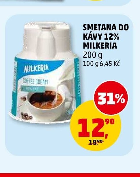 SMETANA DO KÁVY 12% MILKERIA