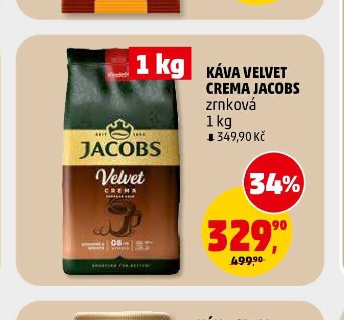 Káva Velvet Crema Jacobs