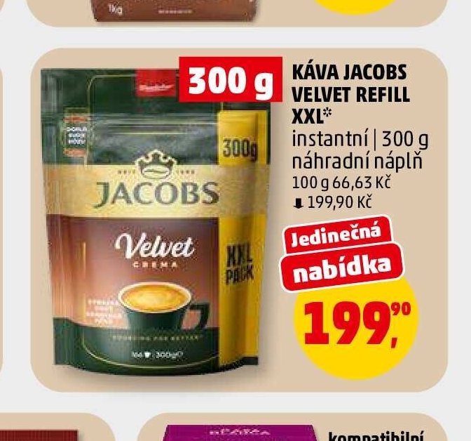 Káva Jacobs Velvet Refill XXL