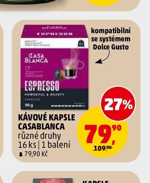 Kávové kapsle Casablanca