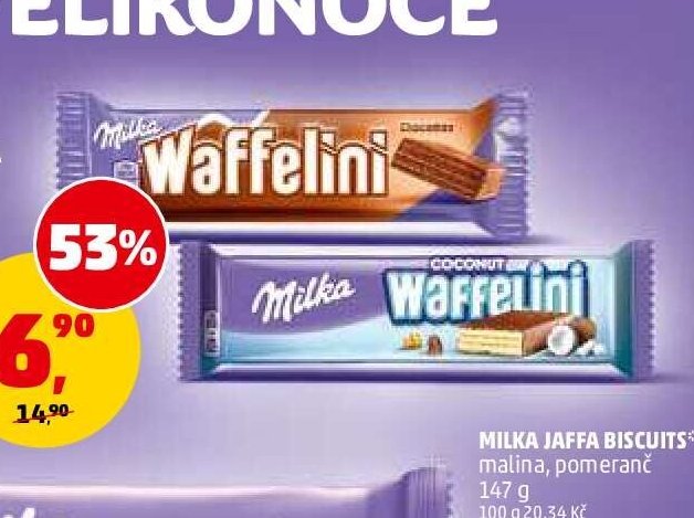 Oplatka Waffelini Milka