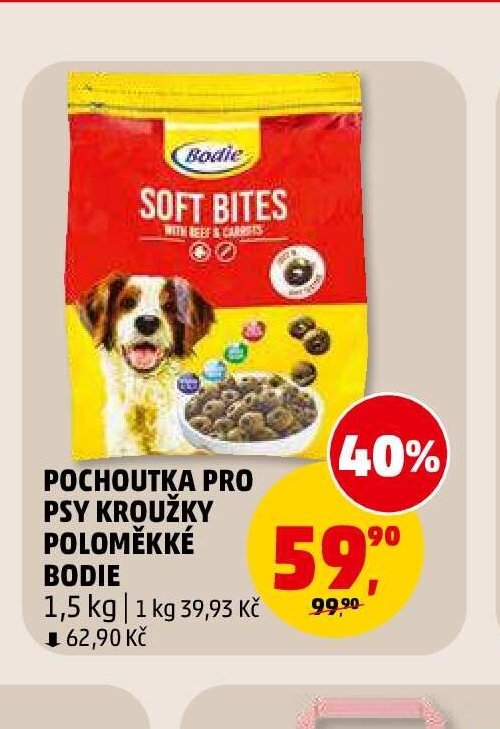 POCHOUTKA PRO PSY KROUŽKY POLOMĚKKÉ BODIE