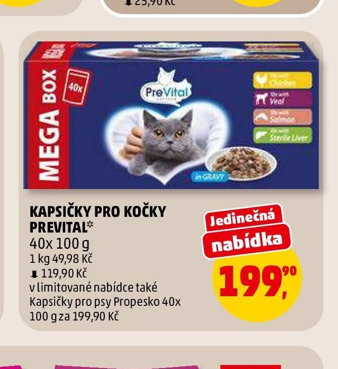 KAPSIČKY PRO KOČKY PREVITAL