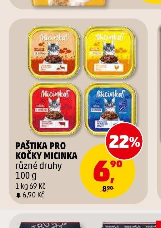 PAŠTIKA PRO KOČKY MICINKA