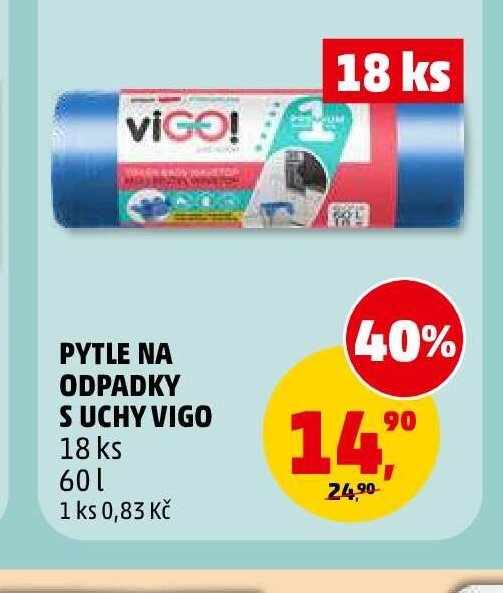 Pytle na odpadky s úchyty Vigo