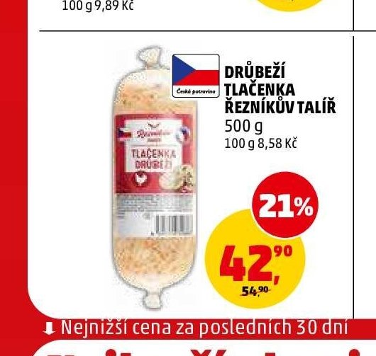 DRŮBEŽÍ TLAČENKA ŘEZNÍKŮV TALÍŘ