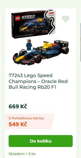 77243 Lego Speed Champions – Oracle Red Bull Racing Rb20 F1