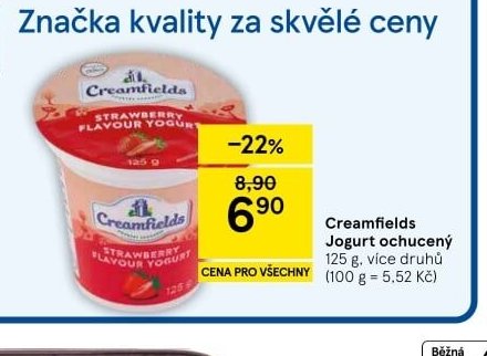 Creamfields Jogurt ochucený